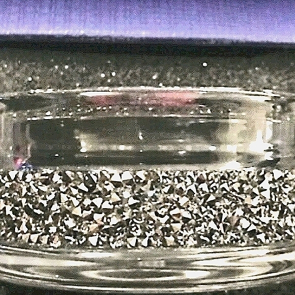 Swarovski Crystal And Glass Tea Light / Candle Holder / Votive Holder in Box - Picture 10 of 11